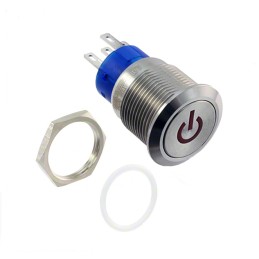 1 pcs : AV1911P324Q04 - SWITCH PUSHBUTTON SPDT 3A 250V