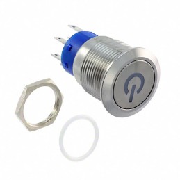 1 pcs : AV1911P524Q04 - SWITCH PUSHBUTTON SPDT 3A 250V