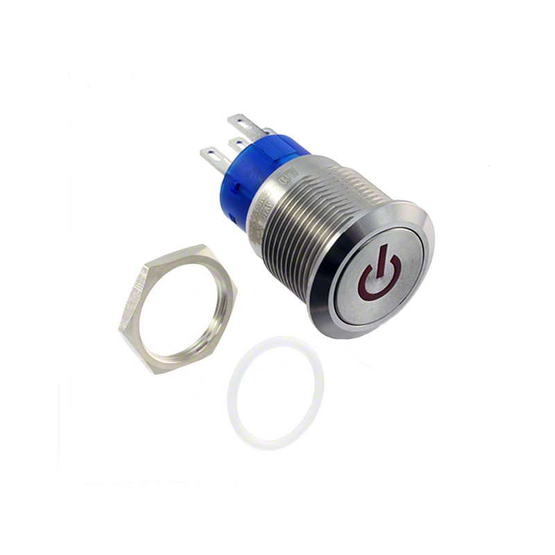 1 pcs : AV1920P312Q04 - SWITCH PUSHBUTTON DPDT 3A 250V