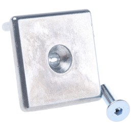 1 Bag of 2 - Bosch Rexroth Black End Cap, 30 x 30 mm Strut Profile, 8mm Groove