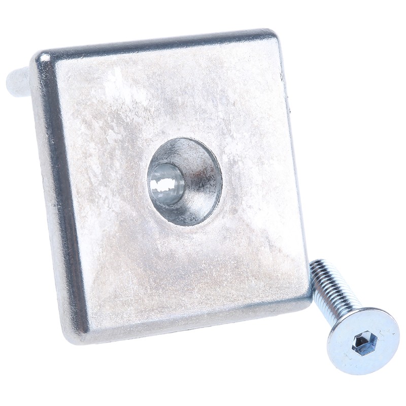 1 Bag of 2 - Bosch Rexroth Black End Cap, 30 x 30 mm Strut Profile, 8mm Groove