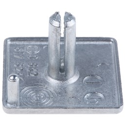 1 Bag of 2 - Bosch Rexroth Black End Cap, 30 x 30 mm Strut Profile, 8mm Groove