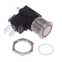 1 pcs : AVH19LSFE3122604 - SWITCH PUSHBUTTON SPDT 26A 125V