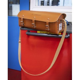 1 pcs - Facom Leather Tool Bag with Shoulder Strap 405mm x 145mm x 125mm