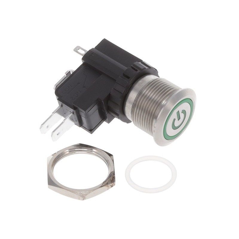 1 pcs : AVH19MSFE16121604 - SWITCH PUSHBUTTON SPDT 16A 125V