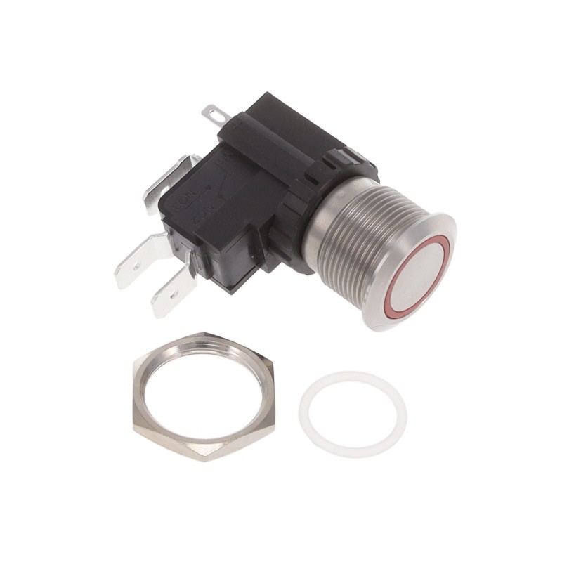 1 pcs : AVH19MSFE3122604 - SWITCH PUSHBUTTON SPDT 26A 125V