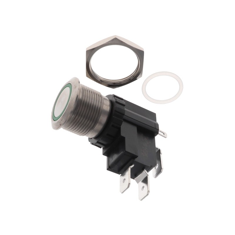 1 pcs : AVH19MSFE6122604 - SWITCH PUSHBUTTON SPDT 26A 125V