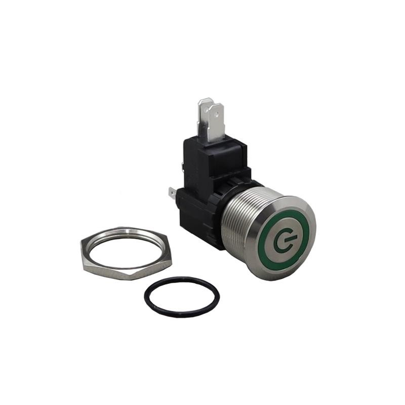 1 pcs : AVH22MSSFE16121604 - SWITCH PUSHBUTTON SPDT 16A 125V