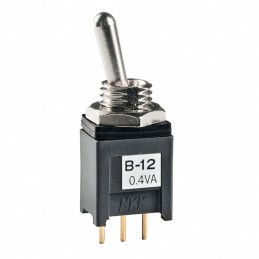 1 pcs : B12A1P - SWITCH TOGGLE SPDT 0.4VA 28V