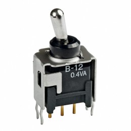 1 pcs : B12JB - SWITCH TOGGLE SPDT 0.4VA 28V