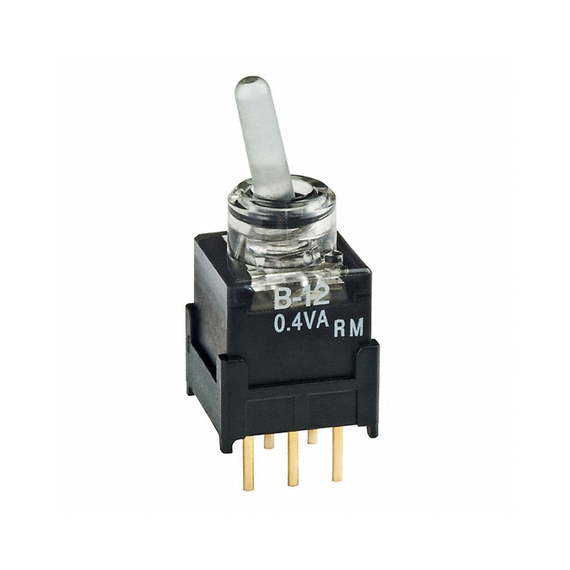 1 pcs : B12JJPCF - SWITCH TOGGLE SPDT 0.4VA 28V