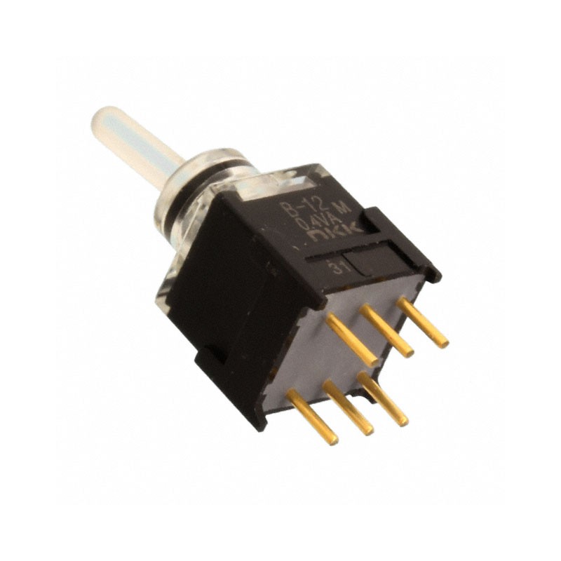 1 pcs : B12JJPF - SWITCH TOGGLE SPDT 0.4VA 28V
