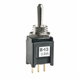 1 pcs : B13A1P - SWITCH TOGGLE SPDT 0.4VA 28V