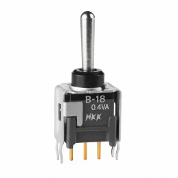 1 pcs : B18AB - SWITCH TOGGLE SPDT 0.4VA 28V