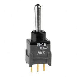 1 pcs : B18AP - SWITCH TOGGLE SPDT 0.4VA 28V