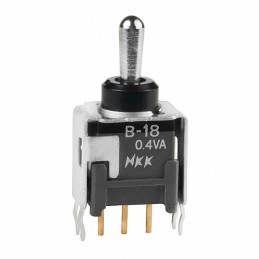 1 pcs : B18JB - SWITCH TOGGLE SPDT 0.4VA 28V
