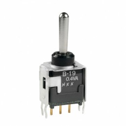 1 pcs : B19AB - SWITCH TOGGLE SPDT 0.4VA 28V