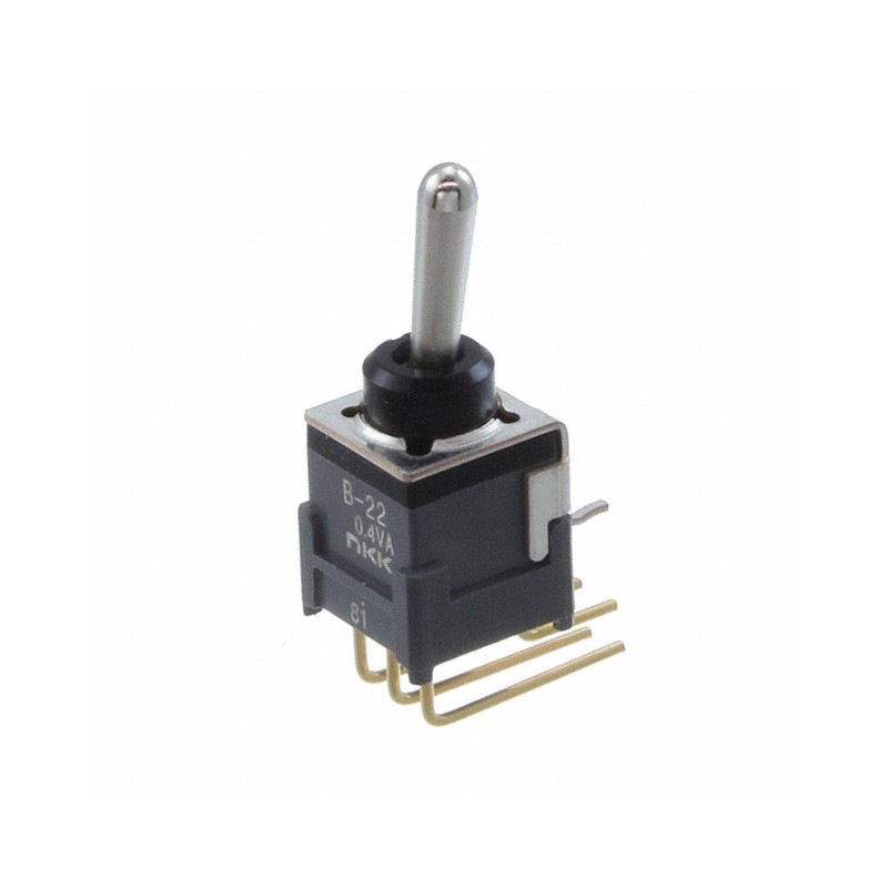 1 pcs : B22AH - SWITCH TOGGLE DPDT 0.4VA 28V