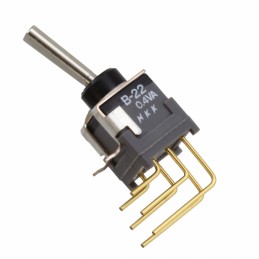 1 pcs : B22EV - SWITCH TOGGLE DPDT 0.4VA 28V