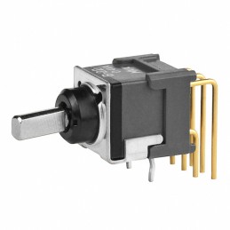 1 pcs : B22HH - SWITCH TOGGLE DPDT 0.4VA 28V