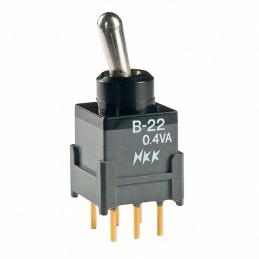 1 pcs : B22JP - SWITCH TOGGLE DPDT 0.4VA 28V
