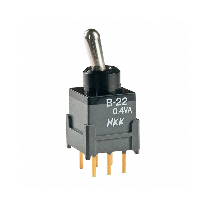 1 pcs : B22JP - SWITCH TOGGLE DPDT 0.4VA 28V