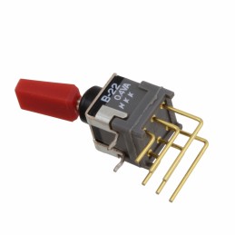 1 pcs : B22KV-AC - SWITCH TOGGLE DPDT 0.4VA 28V