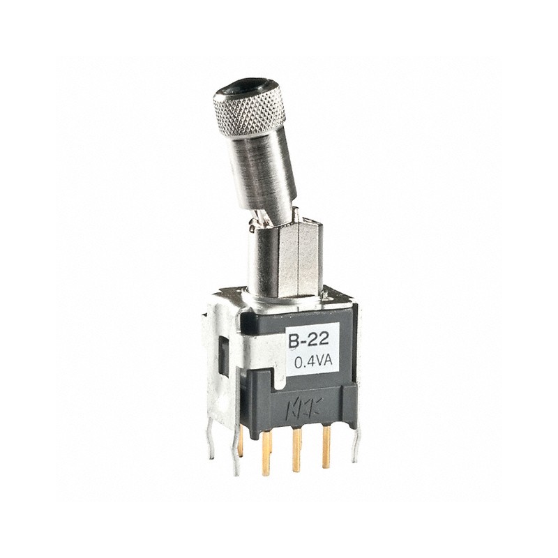 1 pcs : B22LB - SWITCH TOGGLE DPDT 0.4VA 28V