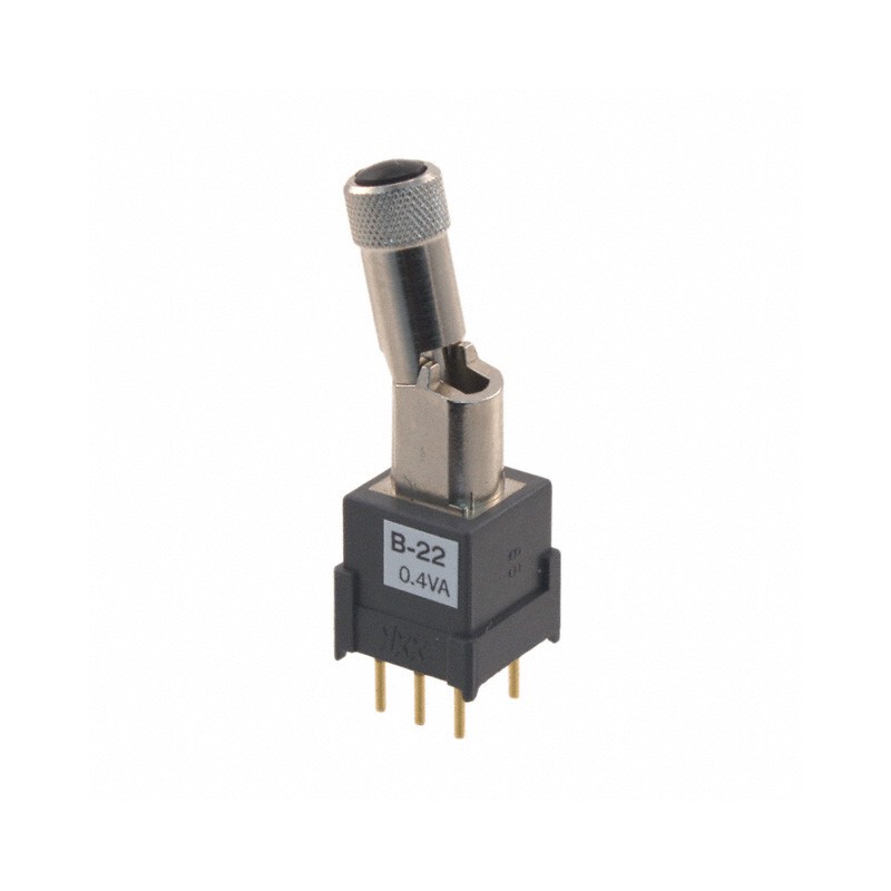 1 pcs : B22LP - SWITCH TOGGLE DPDT 0.4VA 28V