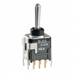 1 pcs : B23AB - SWITCH TOGGLE DPDT 0.4VA 28V
