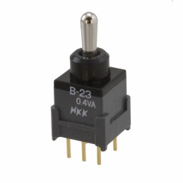 1 pcs : B23JP - SWITCH TOGGLE DPDT 0.4VA 28V