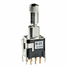 1 pcs : B23LB - SWITCH TOGGLE DPDT 0.4VA 28V