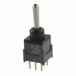 1 pcs : B29AP - SWITCH TOGGLE DPDT 0.4VA 28V