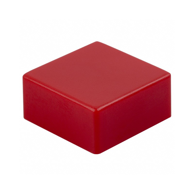 1 pcs : B32-1380 - CAP TACTILE SQUARE RED