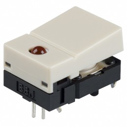 1 pcs : B3J-2000 - SWITCH PUSH SPST-NO 0.05A 24V