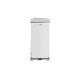 1 pcs - Rubbermaid Commercial Products Defenders® 49L Pedal Galvanised Steel Waste Bin