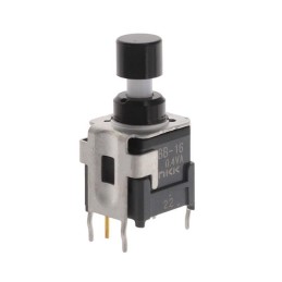 1 pcs : BB16AB-FA - SWITCH PUSH SPDT 0.4VA 28V