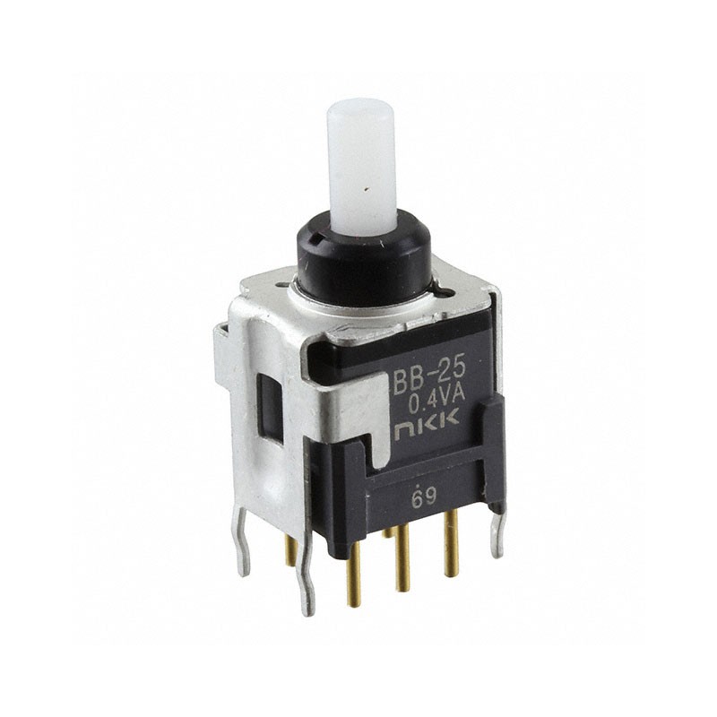 1 pcs : BB25AB - SWITCH PUSH DPDT 0.4VA 28V