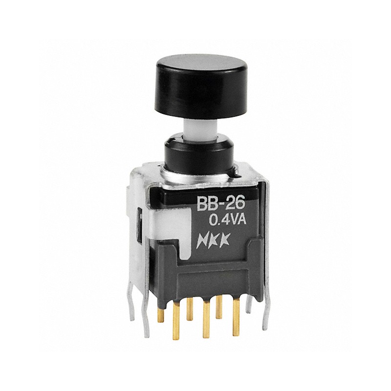 1 pcs : BB26AB-HA - SWITCH PUSH DPDT 0.4VA 28V