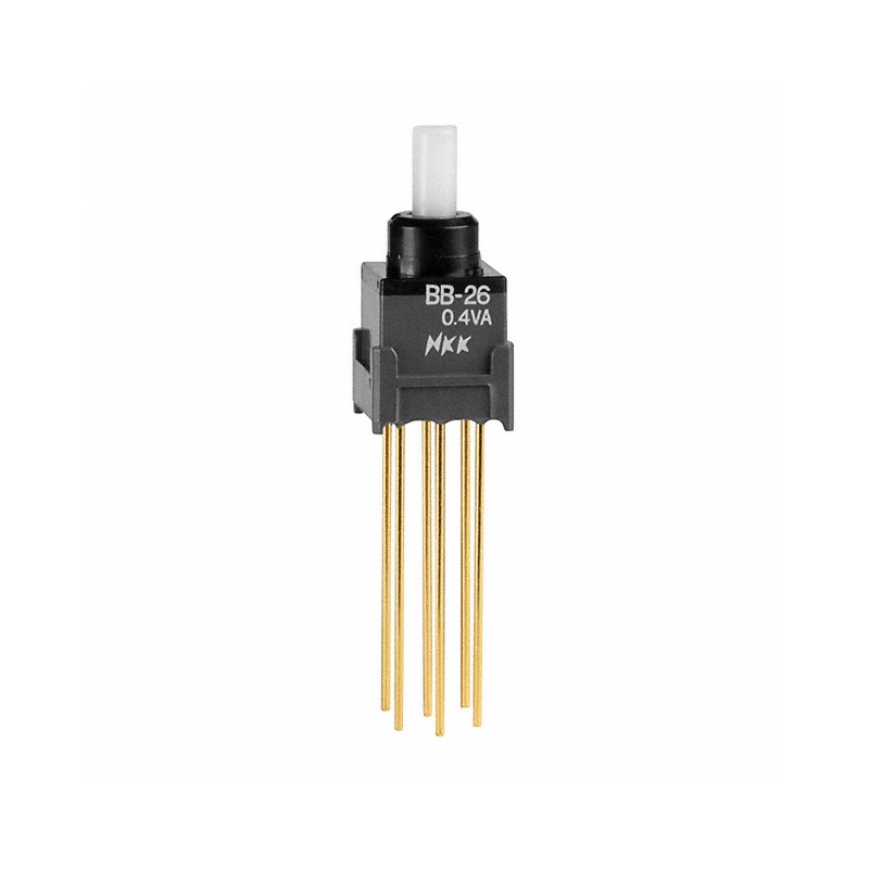 1 pcs : BB26AW - SWITCH PUSH DPDT 0.4VA 28V