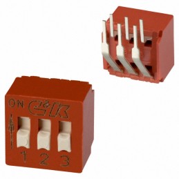 1 pcs : BD03AV - SWITCH SLIDE DIP SPST 0.1A 5V