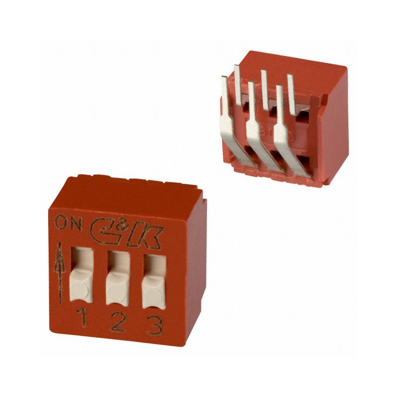 1 pcs : BD03AV - SWITCH SLIDE DIP SPST 0.1A 5V