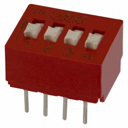 1 pcs : BD04 - SWITCH SLIDE DIP SPST 0.1A 5V