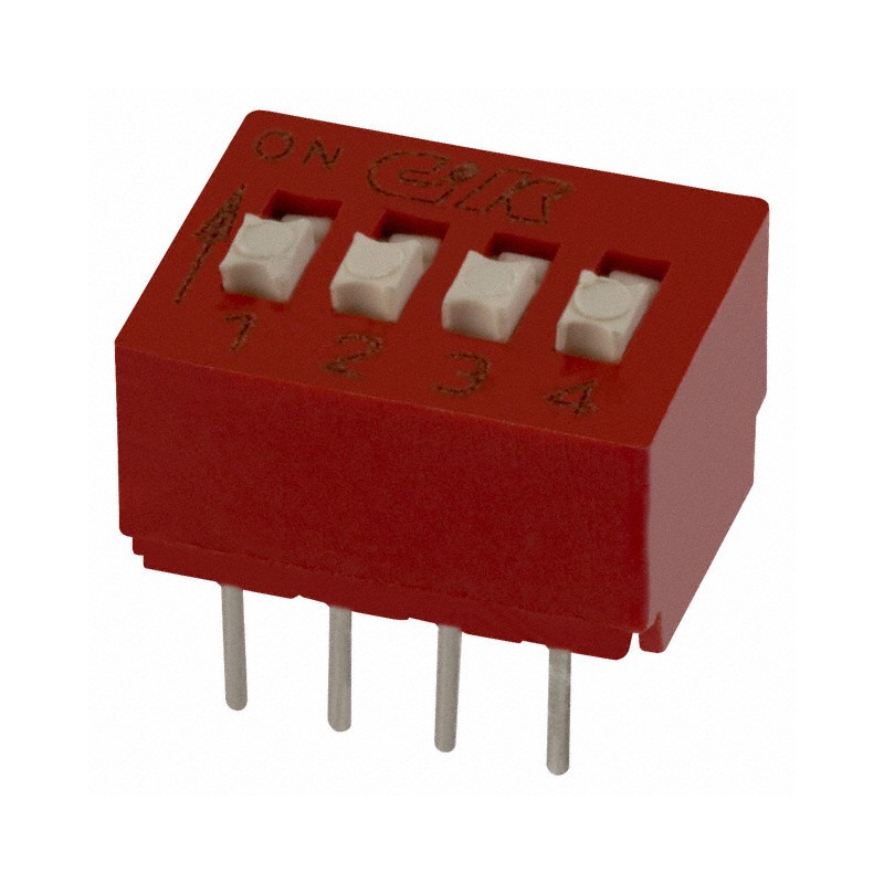 1 pcs : BD04 - SWITCH SLIDE DIP SPST 0.1A 5V