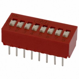 1 pcs : BD08 - SWITCH SLIDE DIP SPST 0.1A 5V
