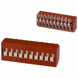 1 pcs : BD10AV - SWITCH SLIDE DIP SPST 0.1A 5V
