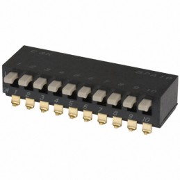 1 pcs : BPA10SB - SWITCH PIANO DIP SPST 0.1A 5V