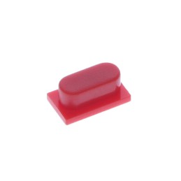 1 pcs : BTNK0340 - CAP TACTILE OVAL RED