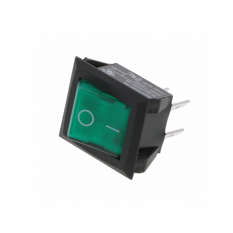 1 pcs : C1353ARBG3602AW - SWITCH ROCKER DPST-NO 20A 250V