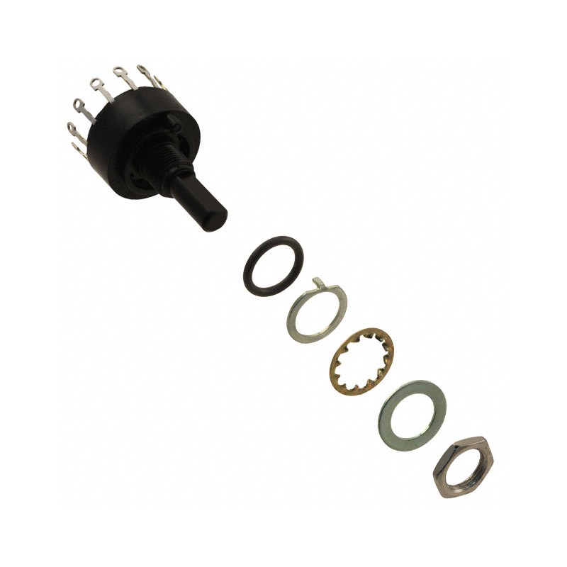 1 pcs : C5P0403N-A - SWITCH ROTARY 2-3POS 1A 125V